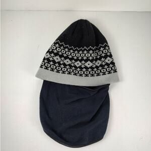 Due North aztec beanie with ski mask face cover